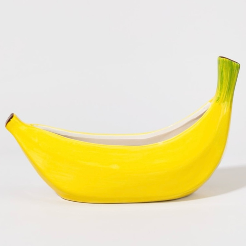 DW Home Banana Ceramic Candle Jar - NEW